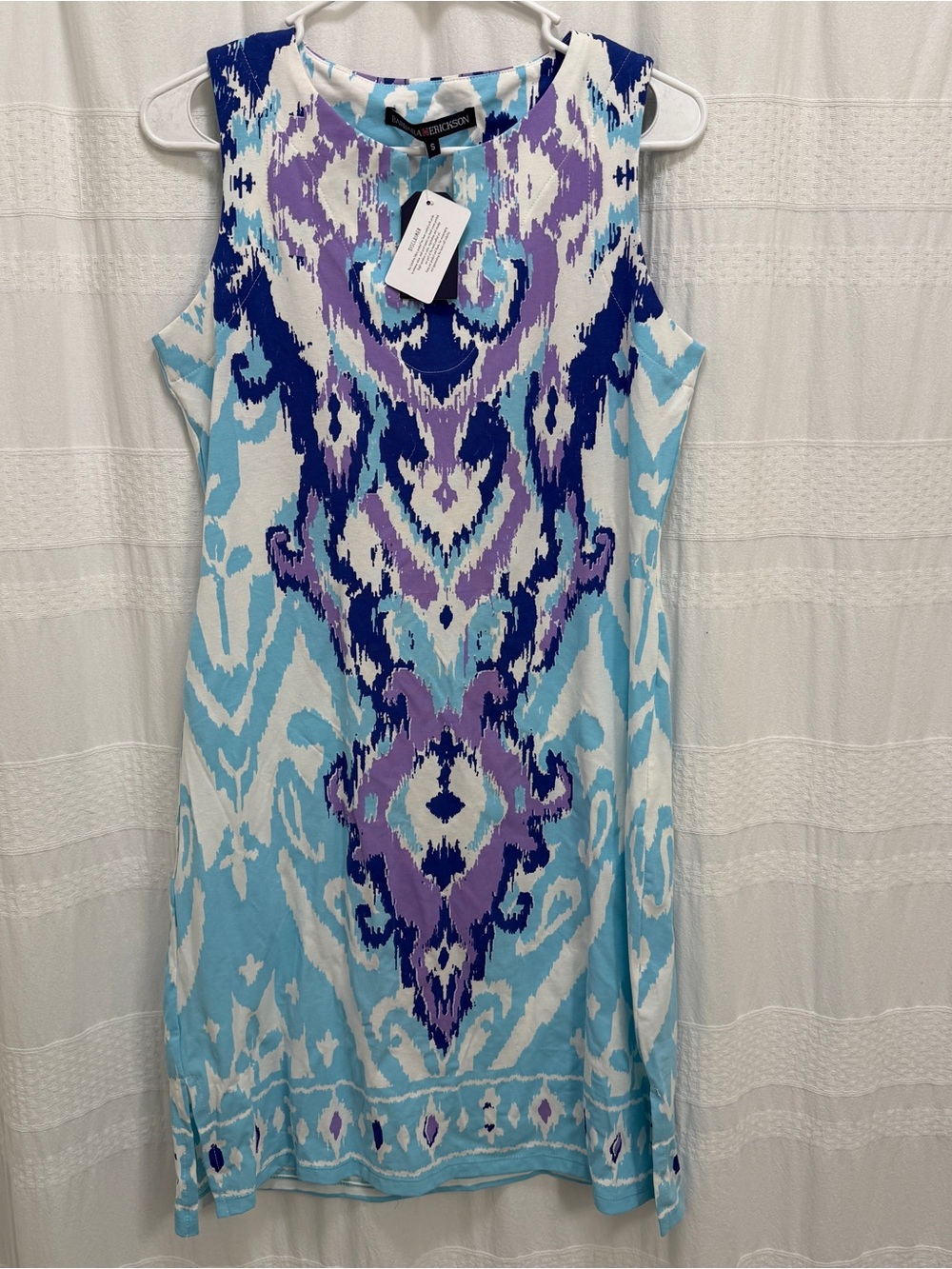 NWT Barbara Erickson Cotofina Super Fine Fabric Sleeveless Dress Women’s Small